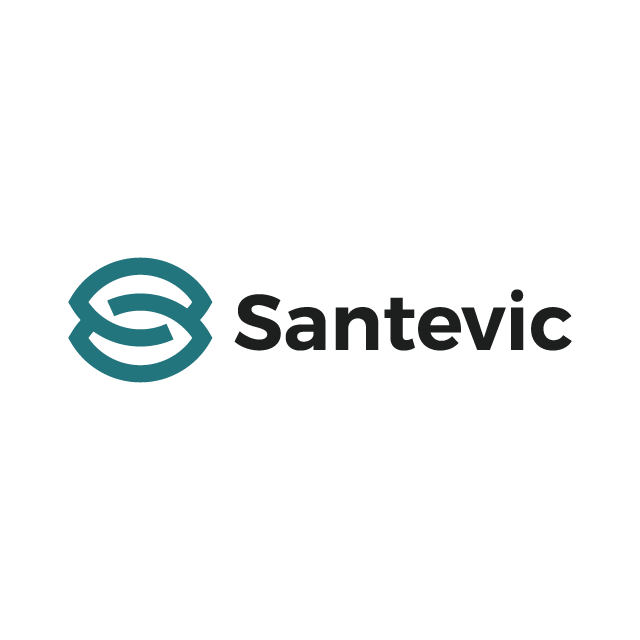 Santevic.com logo, a brandable .com business name for sale