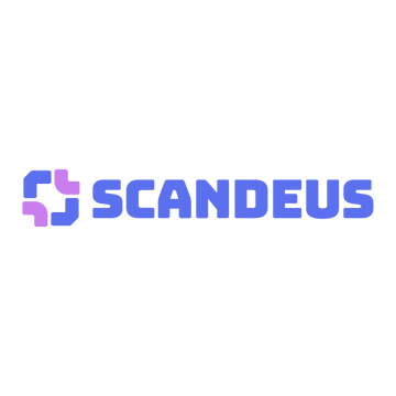 Scandeus.com logo, a brandable .com business name for sale