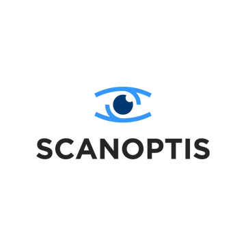 Scanoptis.com logo, a brandable .com business name for sale