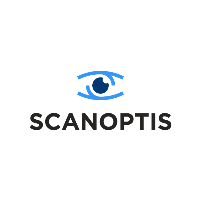 Scanoptis.com logo, a brandable .com business name for sale
