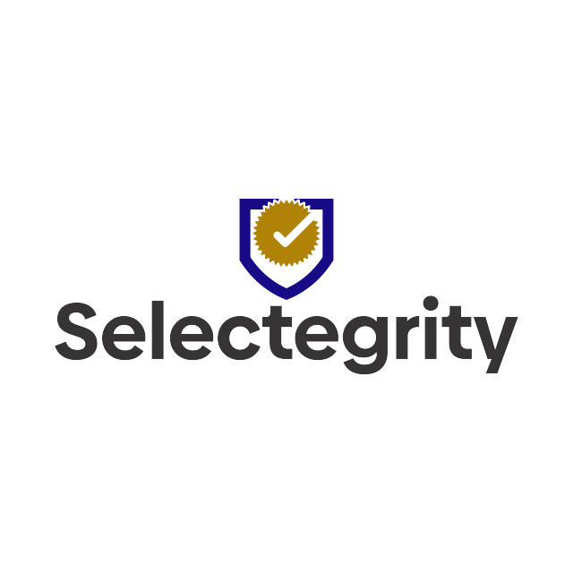 Selectegrity.com logo, a brandable .com business name for sale