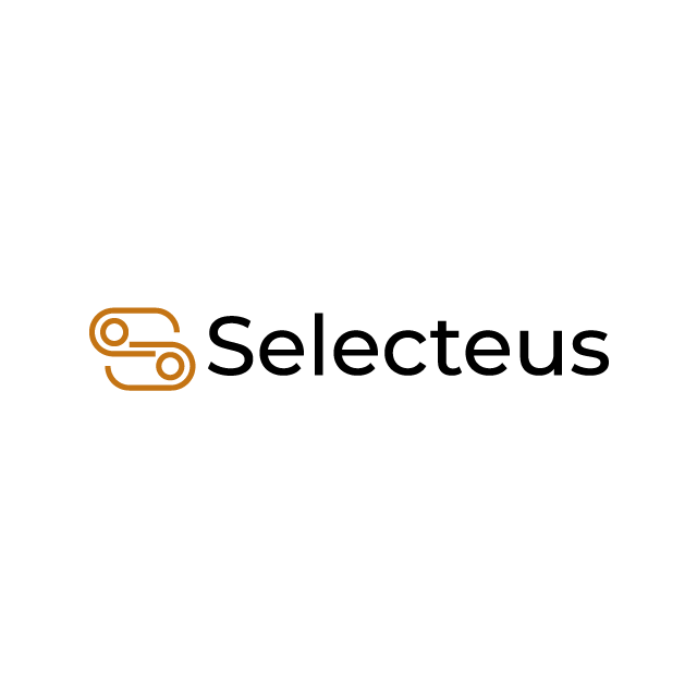 Selecteus.com logo, a brandable .com business name for sale
