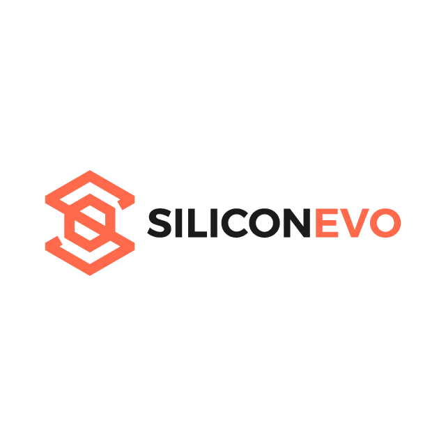SiliconEvo.com logo, a brandable .com business name for sale
