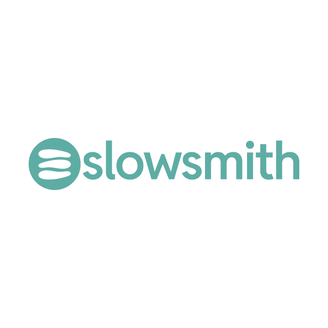 Slowsmith.com logo, a brandable .com business name for sale