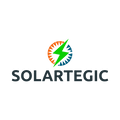 SolarTegic.com logo, a brandable .com business name for sale