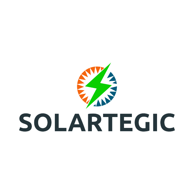 SolarTegic.com logo, a brandable .com business name for sale