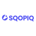 sqopiq.com logo, a brandable .com business name for sale