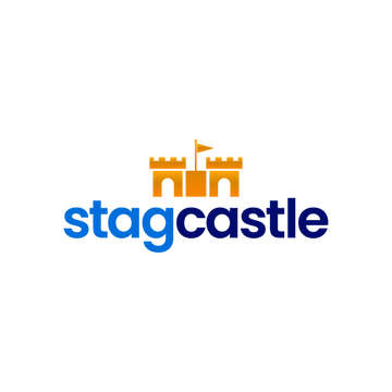StagCastle.com logo, a brandable .com business name for sale