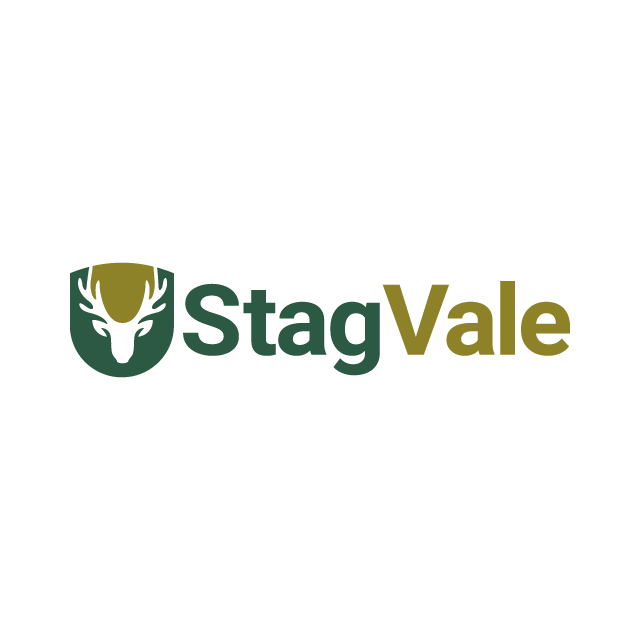 StagVale.com logo, a brandable .com business name for sale