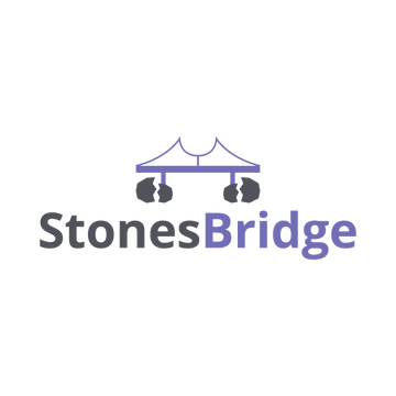 StonesBridge.com logo, a brandable .com business name for sale