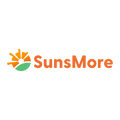 SunsMore.com logo, a brandable .com business name for sale