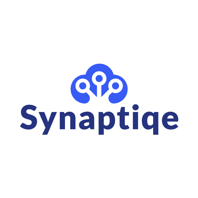 synaptiqe.com logo, a brandable .com business name for sale