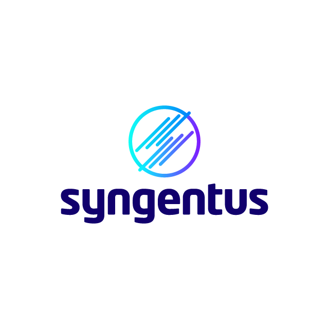 Syngentus.com logo, a brandable .com business name for sale