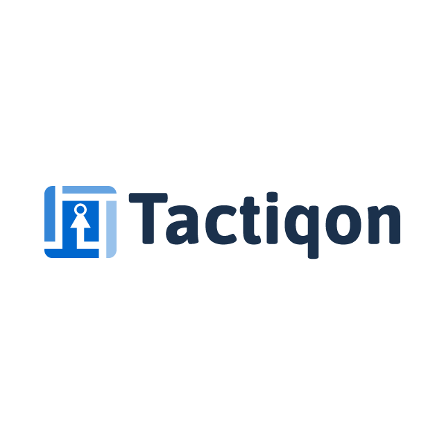 tactiqon.com logo, a brandable .com business name for sale