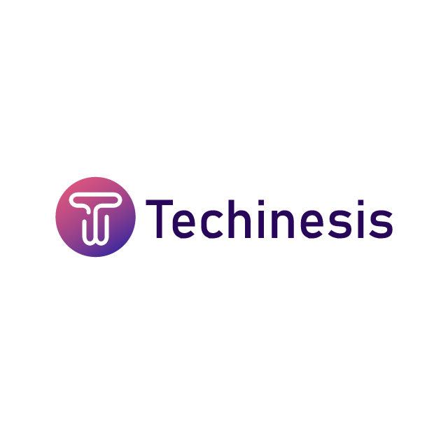 Techinesis.com logo, a brandable .com business name for sale