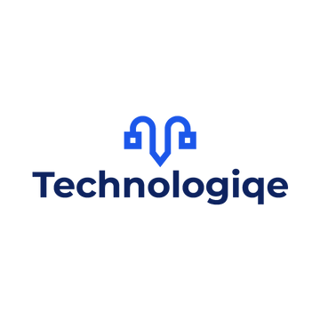 technologiqe.com logo, a brandable .com business name for sale