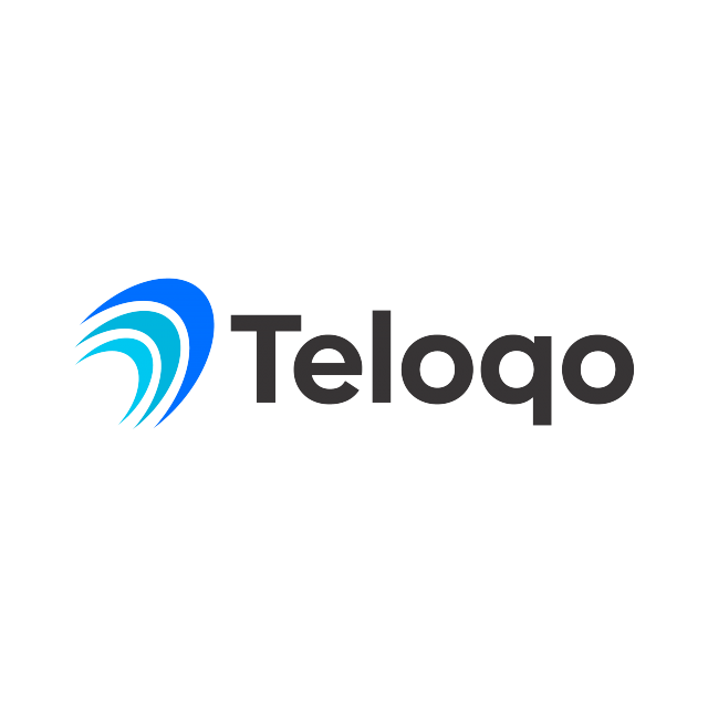 teloqo.com logo, a brandable .com business name for sale