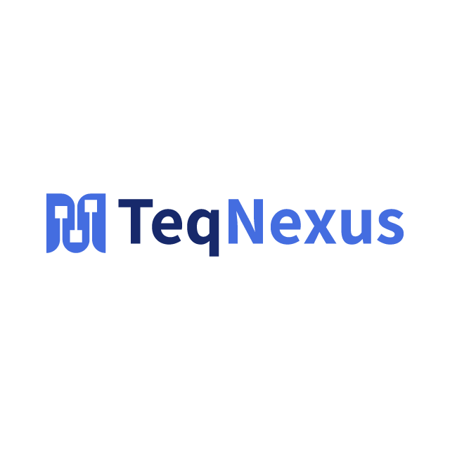 teqNexus.com logo, a brandable .com business name for sale
