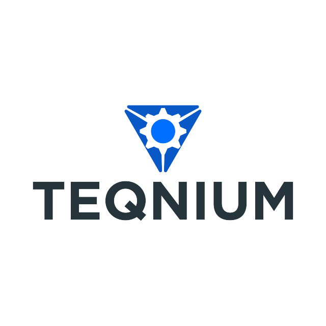 Teqnium.com logo, a brandable .com business name for sale