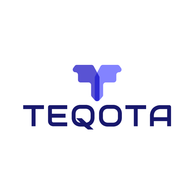 teqota.com logo, a brandable .com business name for sale