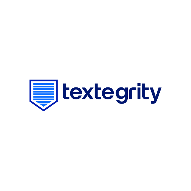 textegrity.com logo, a brandable .com business name for sale