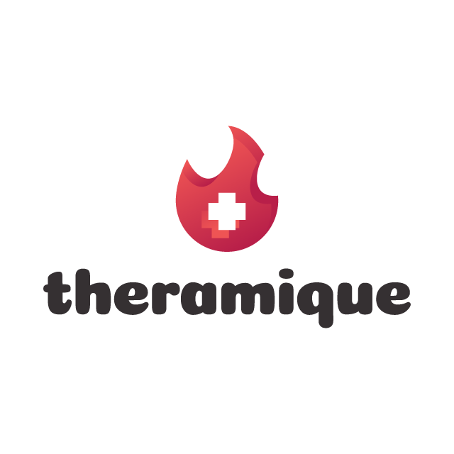 theramique.com logo, a brandable .com business name for sale
