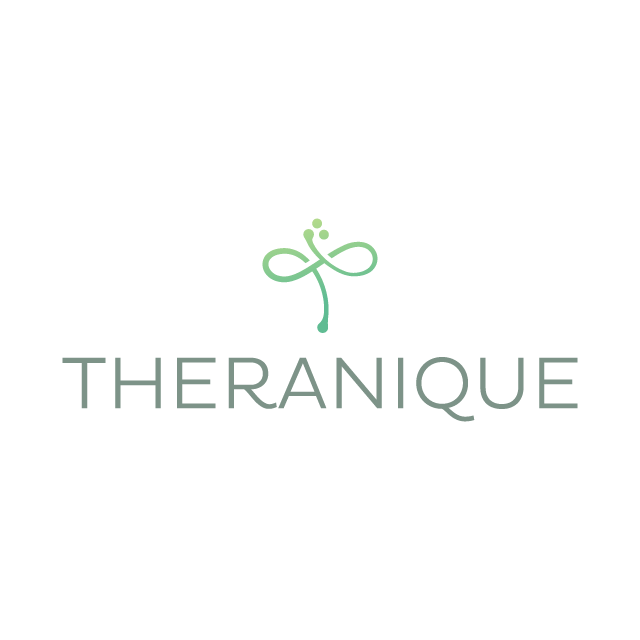 theranique.com logo, a brandable .com business name for sale
