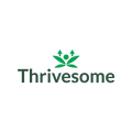 Thrivesome.com logo, a brandable .com business name for sale