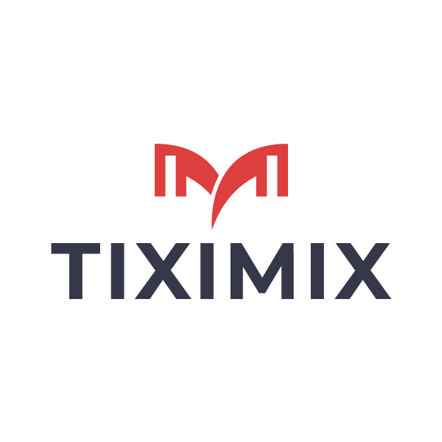 tiximix.com logo, a brandable .com business name for sale