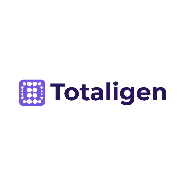 totaligen.com logo, a brandable .com business name for sale