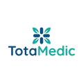 Totamedic.com logo, a brandable .com business name for sale