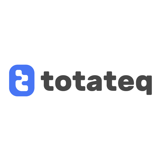 totateq.com logo, a brandable .com business name for sale