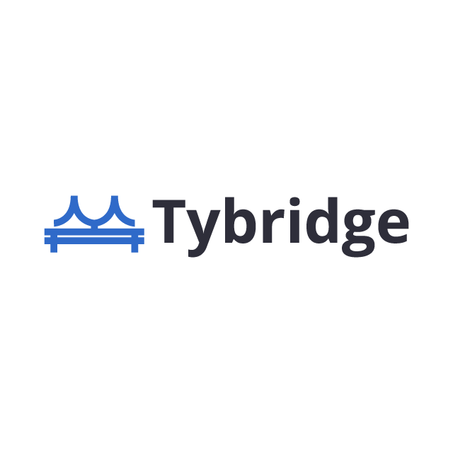 Tybridge.com logo, a brandable .com business name for sale