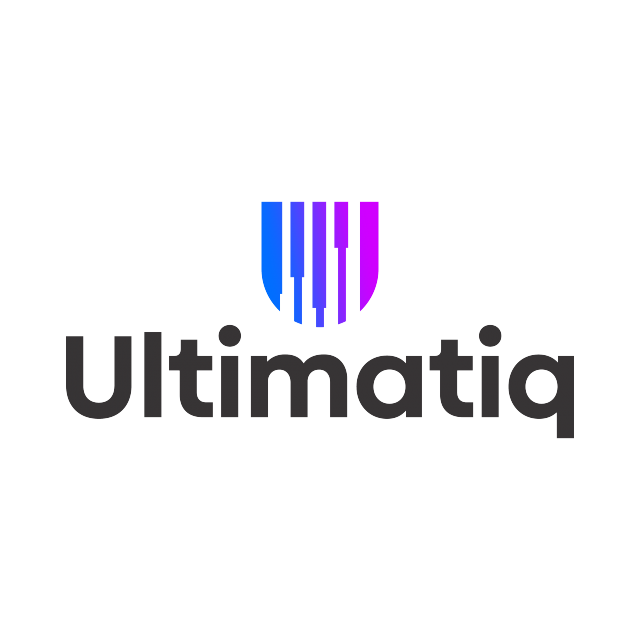 ultimatiq.com logo, a brandable .com business name for sale