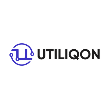 utiliqon.com logo, a brandable .com business name for sale