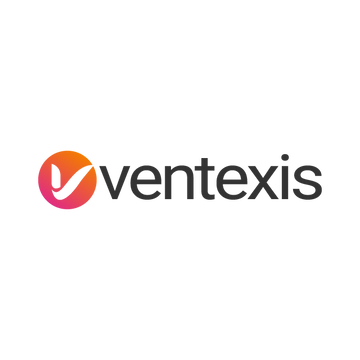 ventexis.com logo, a brandable .com business name for sale
