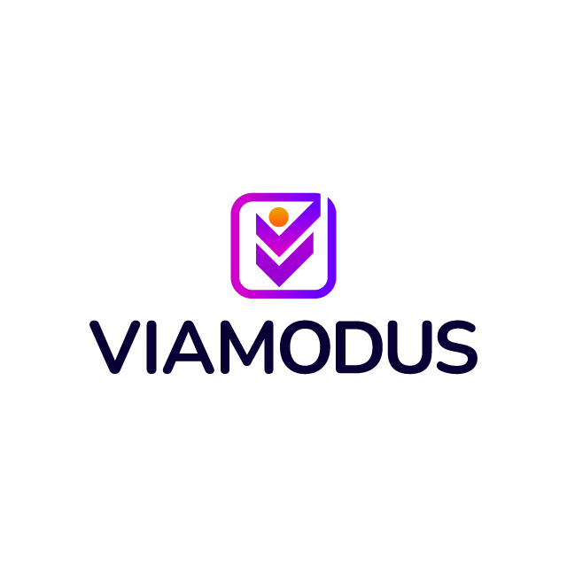 viamodus.com logo, a brandable .com business name for sale