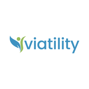 viatility.com logo, a brandable .com business name for sale