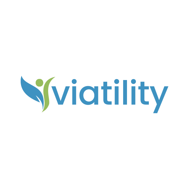 viatility.com logo, a brandable .com business name for sale