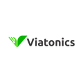 Viatonics.com logo, a brandable .com business name for sale