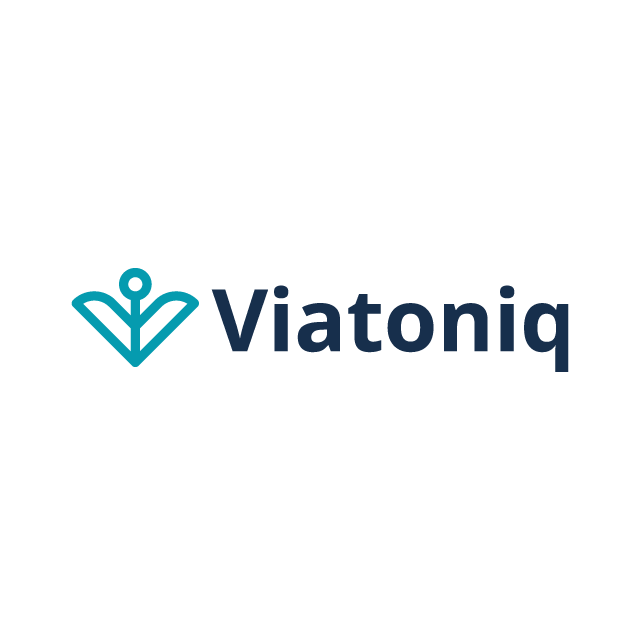 Viatoniq.com logo, a brandable .com business name for sale