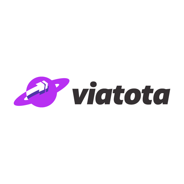 viatota.com logo, a brandable .com business name for sale