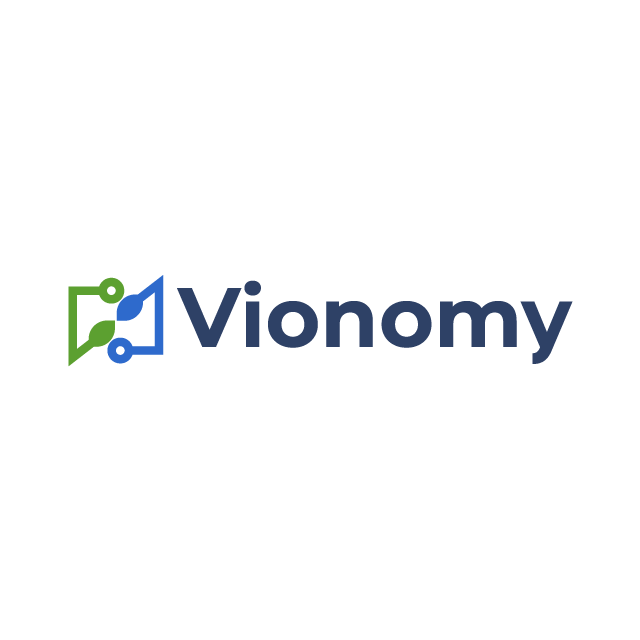 Vionomy.com logo, a brandable .com business name for sale