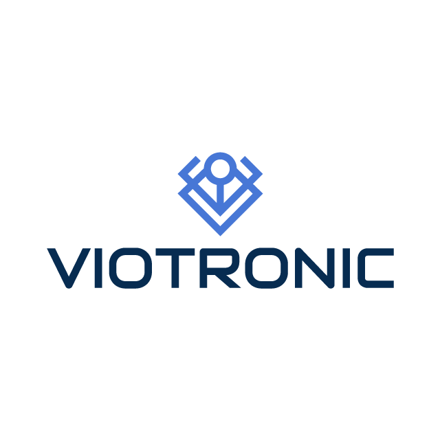 VioTronic.com logo, a brandable .com business name for sale