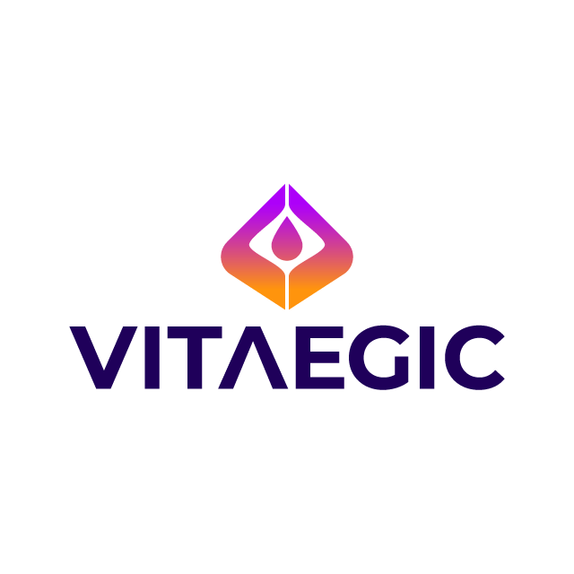 vitaegic.com logo, a brandable .com business name for sale