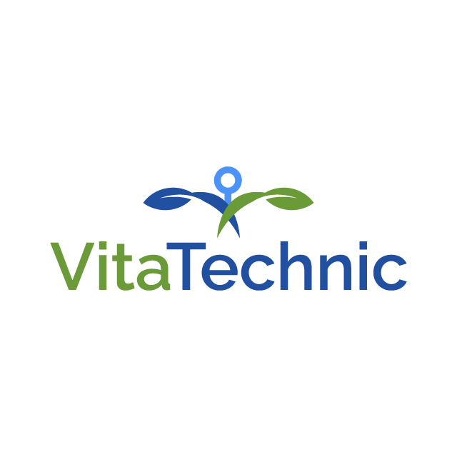 VitaTechnic.com logo, a brandable .com business name for sale