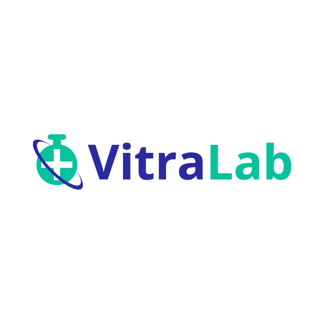VitraLab.com logo, a brandable .com business name for sale