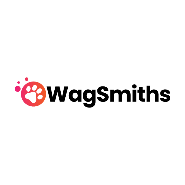 WagSmiths.com logo, a brandable .com business name for sale