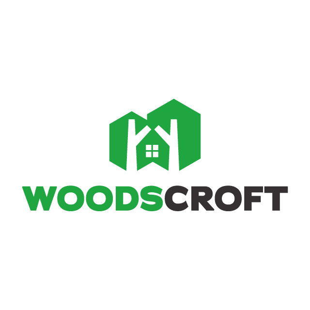 WoodsCroft.com logo, a brandable .com business name for sale