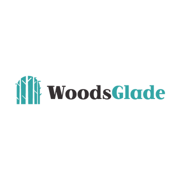 WoodsGlade.com logo, a brandable .com business name for sale